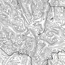 Load image into Gallery viewer, Close look at the Eagle Cap Wilderness's topographic map art. Clean lines give it a modern and minimalist style.