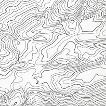 Load image into Gallery viewer, Close look at topographic map art of the Enchantment, Washington. Clean lines give it a modern and minimalist style.