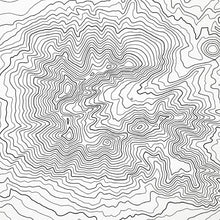 Load image into Gallery viewer, Close up of Humphreys Peak, Arizona decorative map.