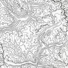 Load image into Gallery viewer, Close up of Kings Canyon National Park decorative map.