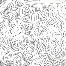 Load image into Gallery viewer, Close look at Mount Elbert's topographic map art. Clean lines give it a modern and minimalist style.