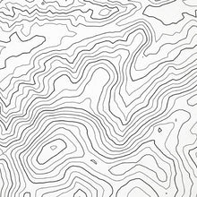 Load image into Gallery viewer, Close up of Mount Rogers, Virginia decorative map.