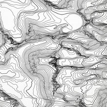 Load image into Gallery viewer, Close up of Mount Whitney, California decorative map.