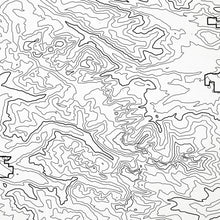 Load image into Gallery viewer, Close up of Rocky Mountain National Park decorative map.