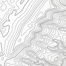 Load image into Gallery viewer, Close-up of contour lines that represent topography on the map poster of Spruce Knob, West Virginia.