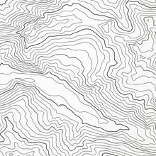 Load image into Gallery viewer, Close-up of contour lines that represent topography on the map poster of Verbier in the Swiss Alps.