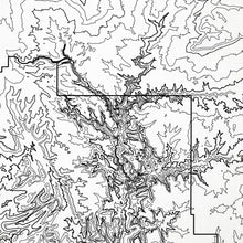 Load image into Gallery viewer, Close up of Zion National Park decorative map.