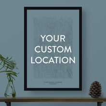 Load image into Gallery viewer, Custom Topographic Print: A Location of Your Choice
