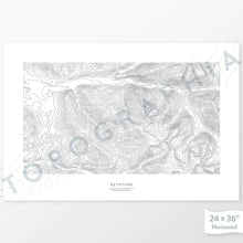 Load image into Gallery viewer, Horizontal Keystone Ski Resort, Colorado poster with topography.
