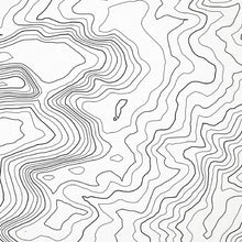 Load image into Gallery viewer, Zoomed in view of Mount Davis, Pennsylvania poster with a topographic map.
