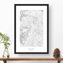 Load image into Gallery viewer, Framed print of Mount Davis in Pennsylvania featuring a topographic map.
