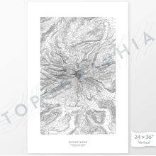 Load image into Gallery viewer, Zion National Park poster with topograpy contour lines in black on a white background. Customizable text makes it a great map art gift idea.
