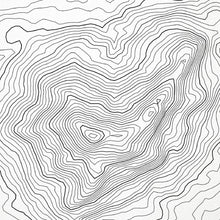 Load image into Gallery viewer, Close-up of contour lines that represent topography on the map poster of Mount Monadnock, New Hampshire.
