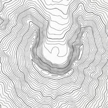 Load image into Gallery viewer, Close up of Mount St. Helens, Washington decorative map.
