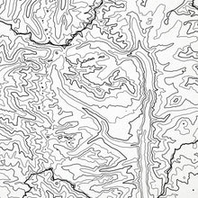 Load image into Gallery viewer, Zoomed in view of Sequoia National Park poster with a topographic map.

