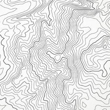 Load image into Gallery viewer, Zoomed in view of Steamboat, Colorado Ski Resort poster with a topographic map.
